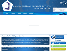 Tablet Screenshot of kairalishippingagencies.com